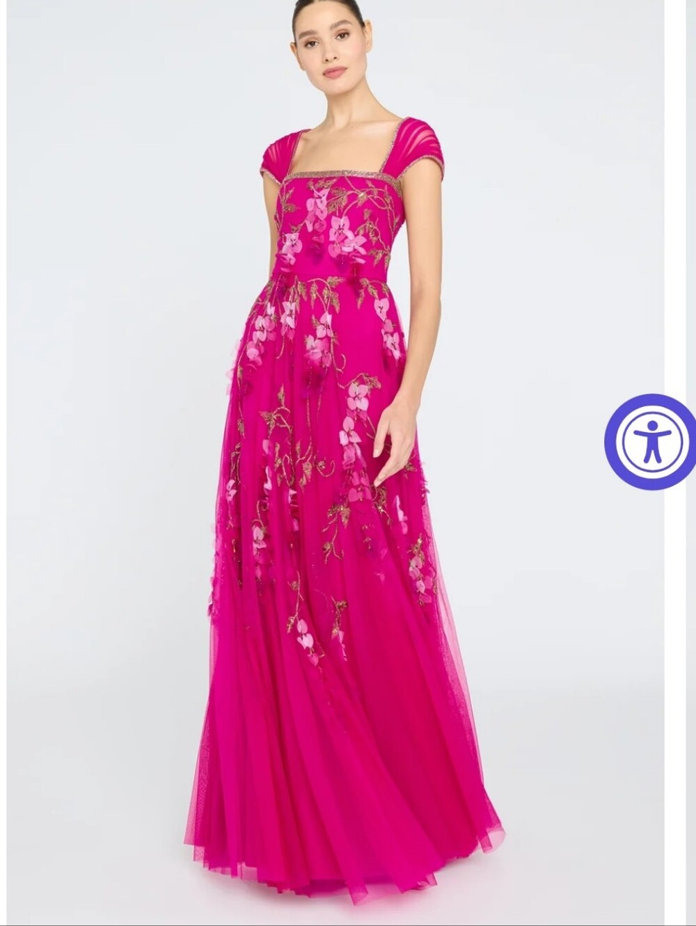 Theia Giana Beaded Formal Gown
